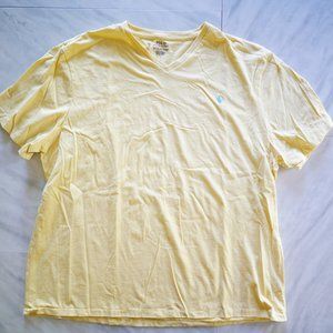 Polo Ralph Lauren Men's Short Sleeve V-Neck T-Shirt XXL - Pale Yellow